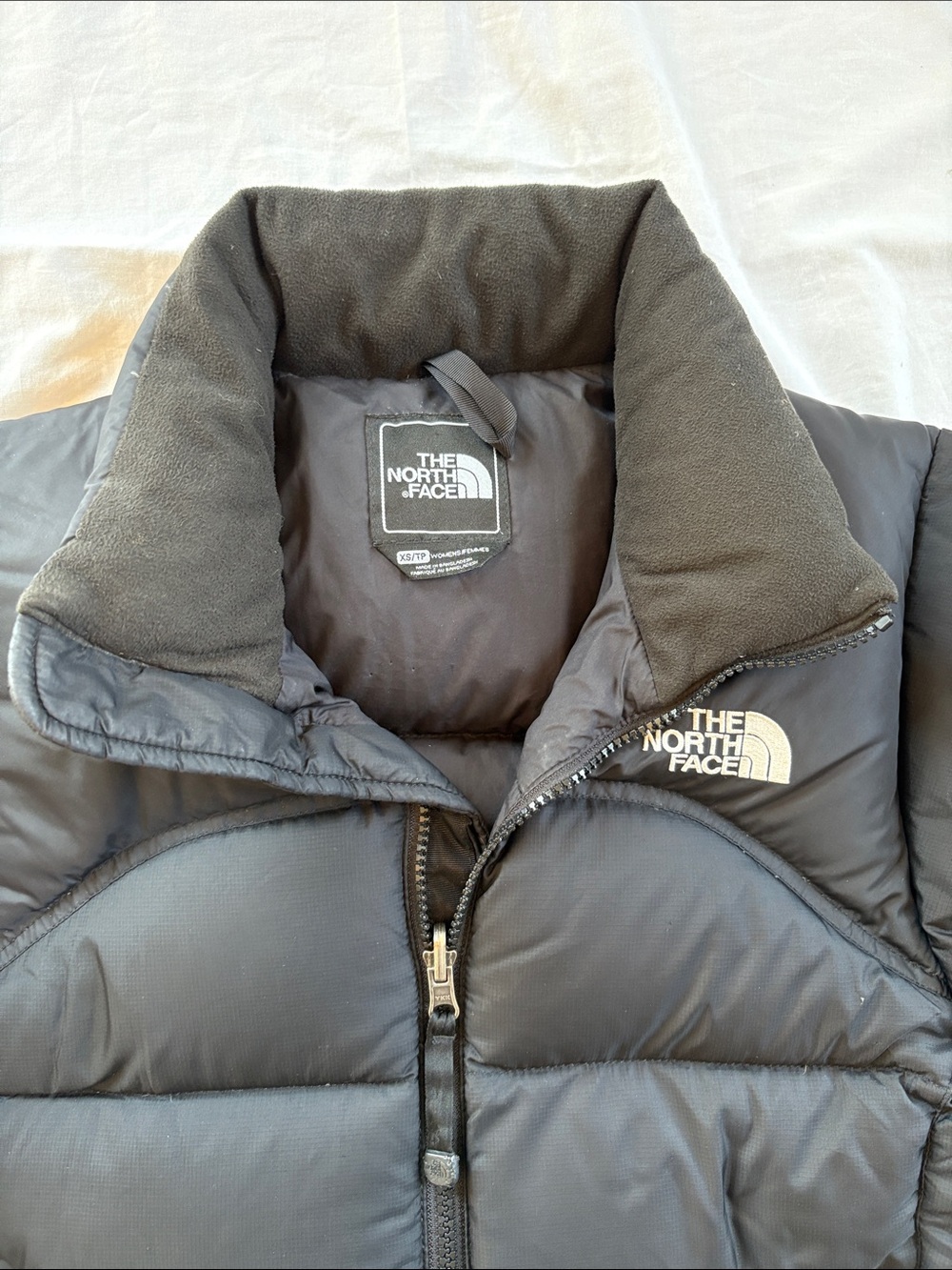 North Face Nuptse Black Insulated 700 Down Jacket Women’s XS - Picture 2 of 16